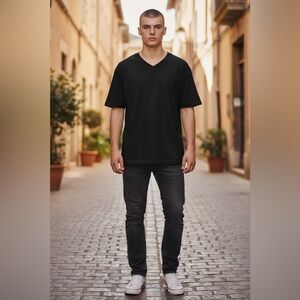 Fruit of the Loom V-neck tee